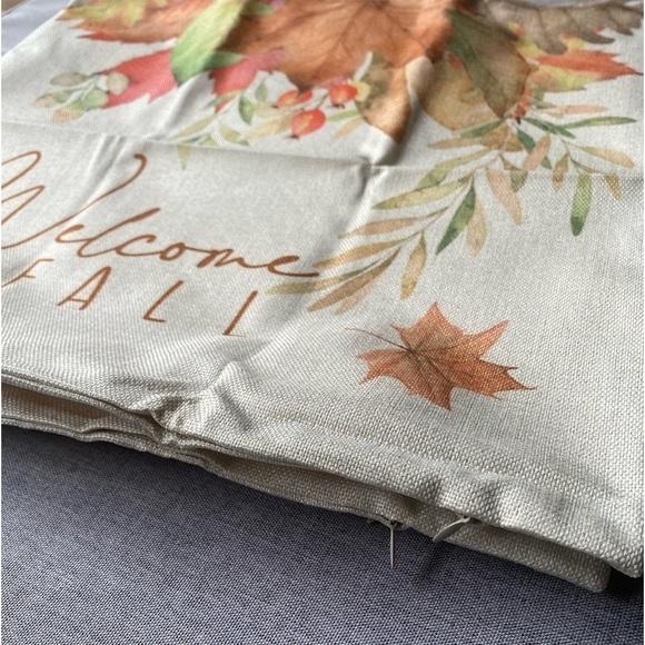 Fall Pillow Covers 18x18 Set of 4 Sunflower Pumpkin Fall Autumn Farmhouse - Picture 5 of 8